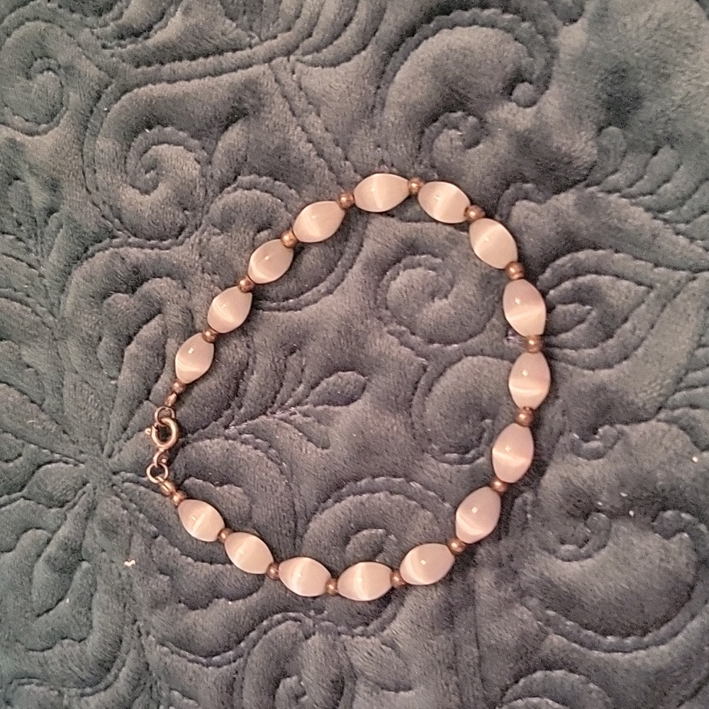 Cat eyes bracelet sterling silver